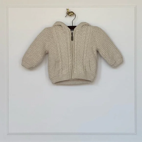 Mayoral | Newborn Cozy Knit Sweater with Sherpa lining - Picture 1 of 11